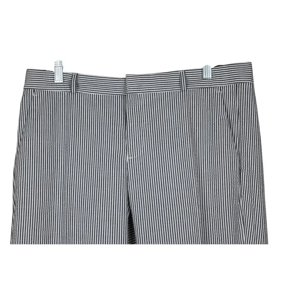 NWT Banana Republic Avery Gray Pinstripe Seersucker Texture Lightweight Suit